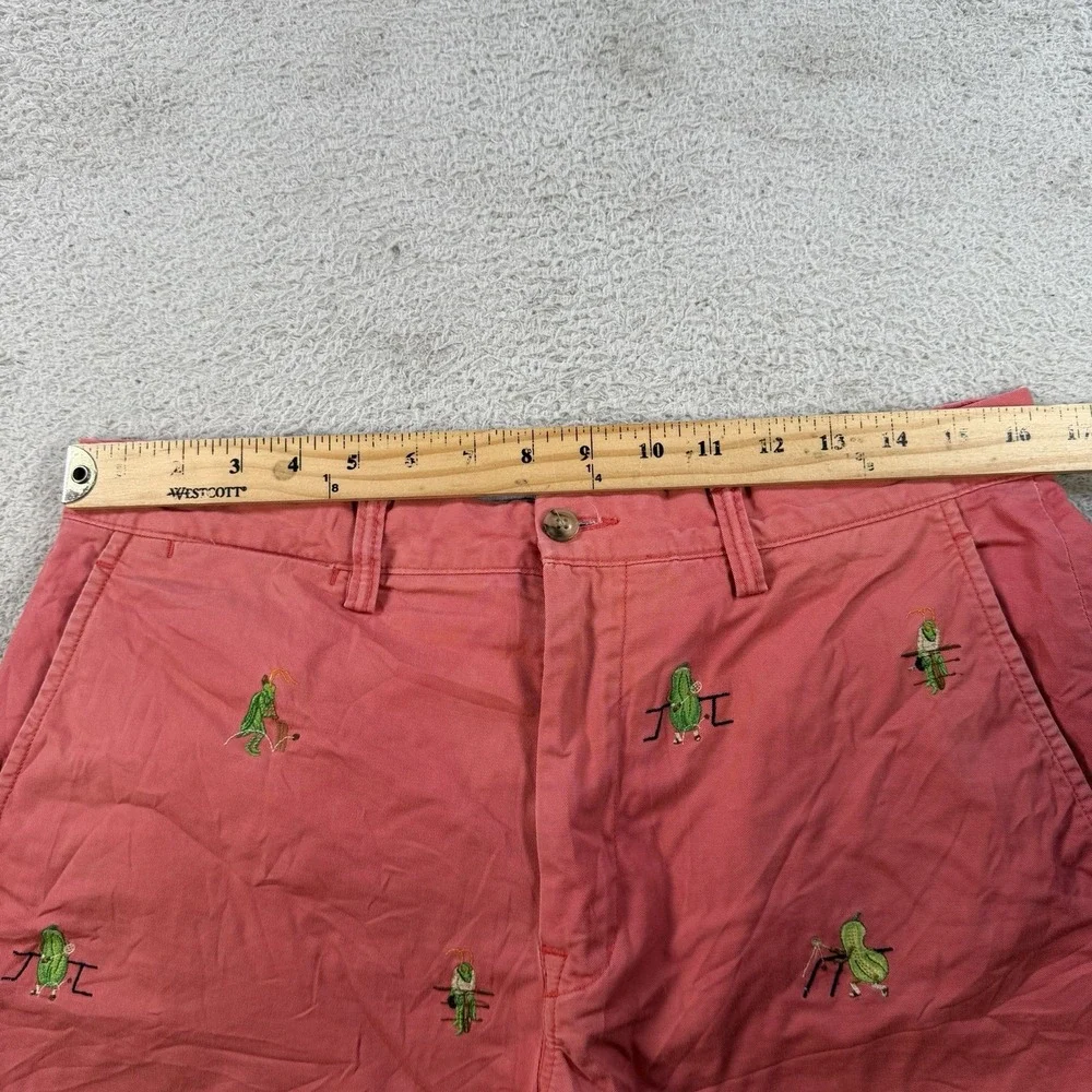 Polo Ralph Lauren Shorts Mens 32 Pink Embroidered Cricket Squash Chino Pony